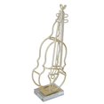 thumbnail image 4 of Violin Ornament Modern Style Iron Decorative Golden Minimal Line Instrument Statue for Desk Decoration, 4 of 5