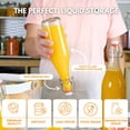 thumbnail image 3 of Botellas de Vidrio FastRack 473 ml con Tapa Abatible Paquete de 6, 3 of 6
