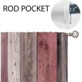 thumbnail image 5 of Farmhouse Wooden Pink Daisy Rustic Country Floral Bathroom Window Kitchen Short Curtains, 5 of 6