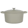 thumbnail image 1 of Olla holandesa redonda de hierro fundido Crock Pot Artisan de 5 cuartos con tapa - Verde mate, 1 of 5