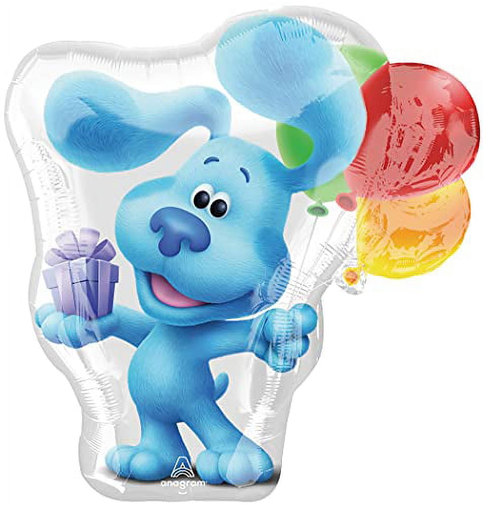 Blue's Clues 2nd Birthday Party Supplies Blue the Dog Table Topper Balloon Bouquet Decorations Pink Number 2