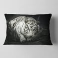 thumbnail image 2 of Designart White Tiger - Animal Throw Pillow - 12x20, 2 of 5