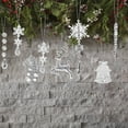thumbnail image 6 of Fwttom Crystal Ornaments Christmas Tree Decoration 19 Piece - Acrylic Hanging Snowflakes Decorations, Icicle Drop Glass Christmas Ornaments for Winter, Holidays, Xmas, Festivals, 6 of 7