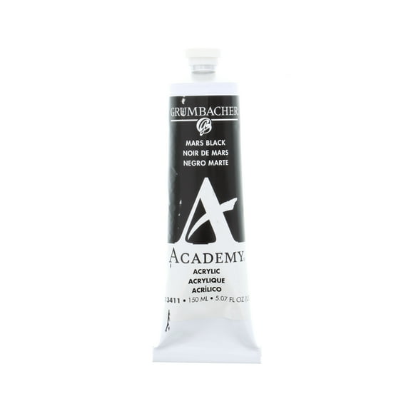 Grumbacher Academy Acrylic, 150ml Tube, Pale Mars Black