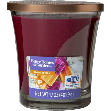 - Better Homes & Gardens Berry Mango Freeze Candle, 17 oz