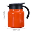 thumbnail image 3 of Mini Thermal Coffee Carafe, 34 Oz Stainless Steel Thermal Carafe for Hot & Cold Beverages, Portable Milk Creamer Container for Coffee Tea Hot Chocolate Dispenser, Black, 3 of 5