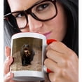 thumbnail image 2 of 3drose, Giant Otter Wildlife, Savannah Rupununi, Guyana - Sa11 Pox0216 - Pete Oxford, 15oz Two-tone Red Mug, 2 of 6