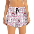 thumbnail image 3 of Uemuo Easter Rabbit Pattern Women's Athletic Shorts High Waisted Running Shorts with Liner Pockets Gym Elastic Workout Shorts-Small, 3 of 9