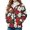 Christmas Poinsettia, variant on Chaqlin Halloween Black Cat Womens Fleece Casual Jackets Stand Collar Coat