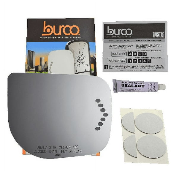 Fits 07-09 NIS Armada 04-08 Inf QX56 Right Passenger Convex Signal Mirror Glass Lens w/Silicone USA DirectFits Over Option For Auto Dimming Mirrors