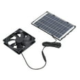 thumbnail image 1 of Mini Solar Fan, 6W 12V Versatile Solar Mini Exhaust Fan Portable High Efficient  For Greenhouse, 1 of 8