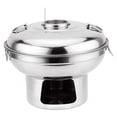 thumbnail image 1 of Olla caliente pequeña de acero inoxidable, utensilios de cocina portátiles, olla Shabu Shabu para el hogar, barbacoa, encimera, fiesta, restaurante 20cm, 1 of 9