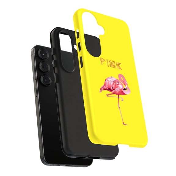 For Samsung Galaxy S23 Ultra, Dual-Layer, Flamingo Stand Print, USA