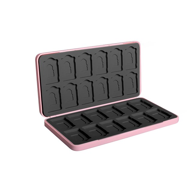 Estuche para tarjetas con 24 ranuras, soporte para tarjetas de memoria, caja de almacenamiento portátil, resistente al desgaste, a prueba de Almacenamiento y organización del hogar Concha rosa Toystoory HA083376-04