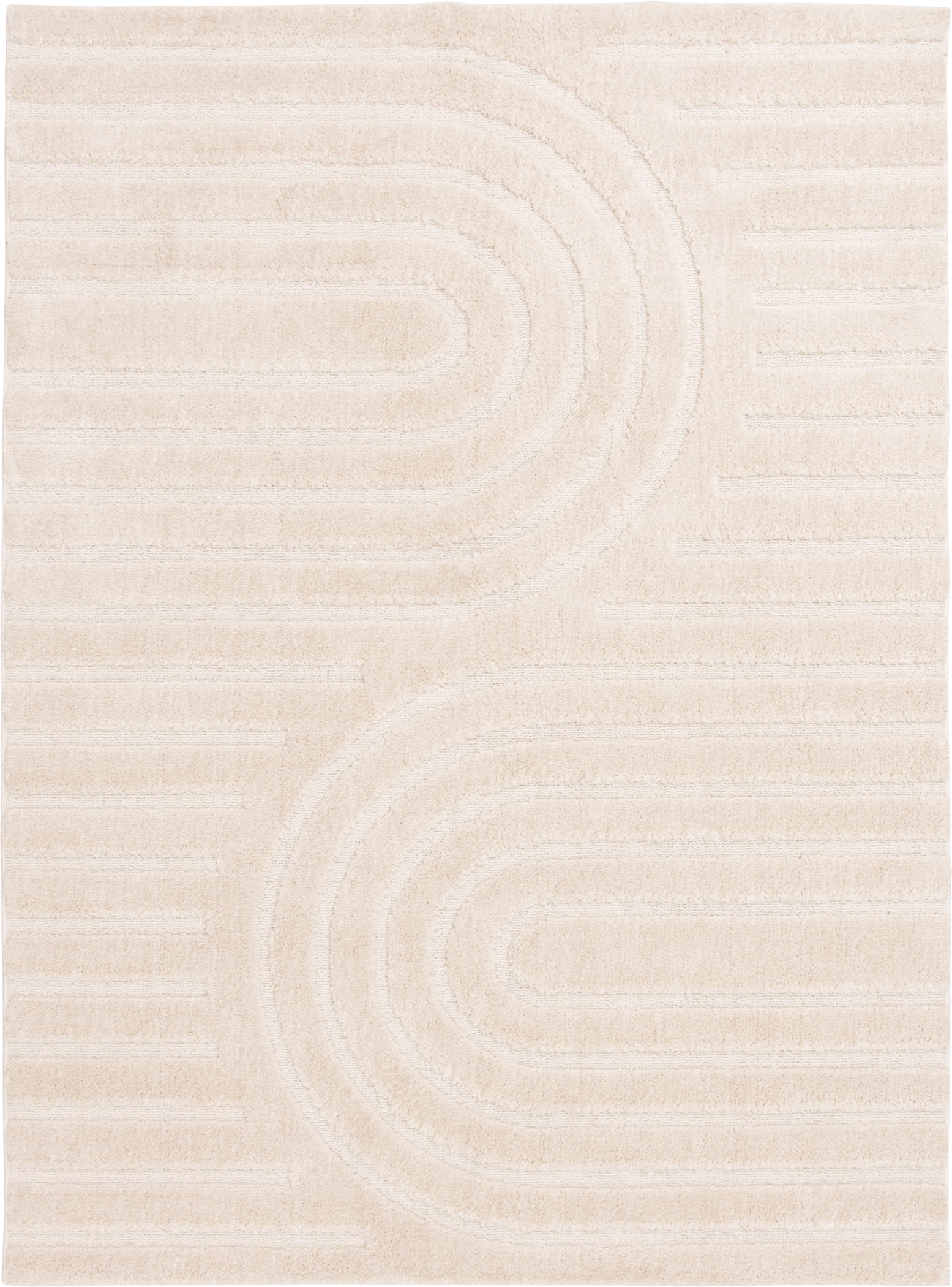 Better Homes & Gardens Arches Hi Low Area Rug, Ivory, 5'x7'