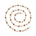 thumbnail image 1 of Colors Sunglasses Chain Exquisite Metal Glasses Chain Splicing Glasses Chain Multifunctional Mask Chain Imitation pearl chain Brown, 1 of 6