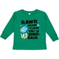 thumbnail image 3 of Inktastic Rawr Means I Love You in Dinosaur Valentine Boys or Girls Long Sleeve Toddler T-Shirt, 3 of 5
