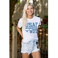 thumbnail image 3 of US Air Force USAF Wife Spouse Women Plus Size Graphic Tee Tees Brisco Brands 5X, 3 of 5