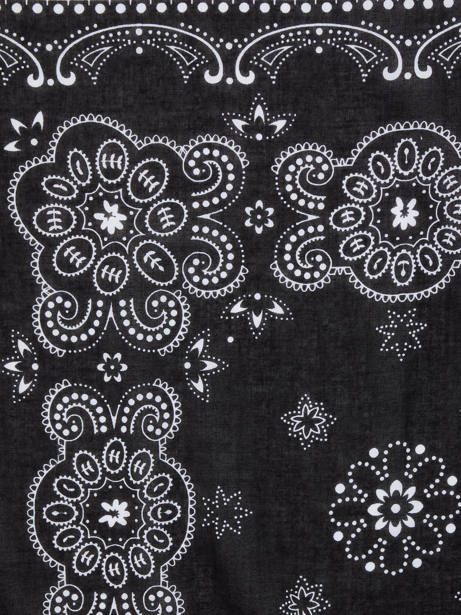 Time and Tru Women's Western Star Bandana, Black Soot, One Size Fits Most