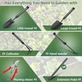 thumbnail image 4 of Garden Tool Set, 5Pcs Garden Tools with Extensions, Heavy Duty Rustproof Metal Gardening Tool Shovel Weeder Tiller Pruning Shear Gardening Supplies Garden Gifts for Women Kids, 4 of 7