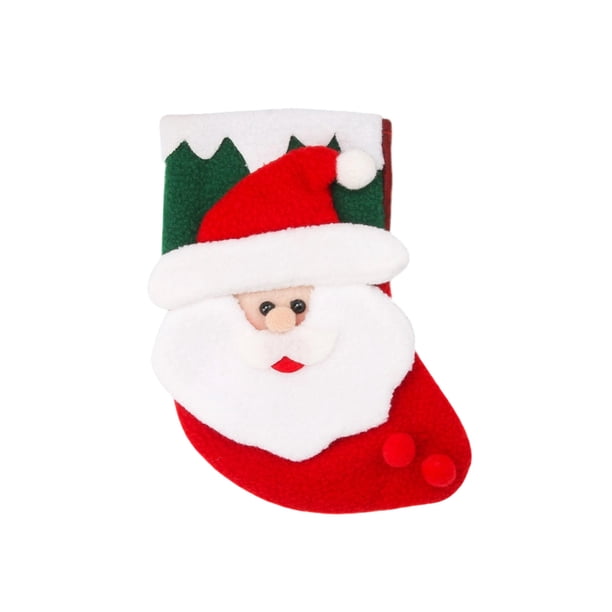 Bolsas de Regalo de Navidad Decoración de las Medias de Navidad Bolsa de Regalo de Papá Noel Niños Calcetines de Dulces de Navidad Decoración de Papá Noel