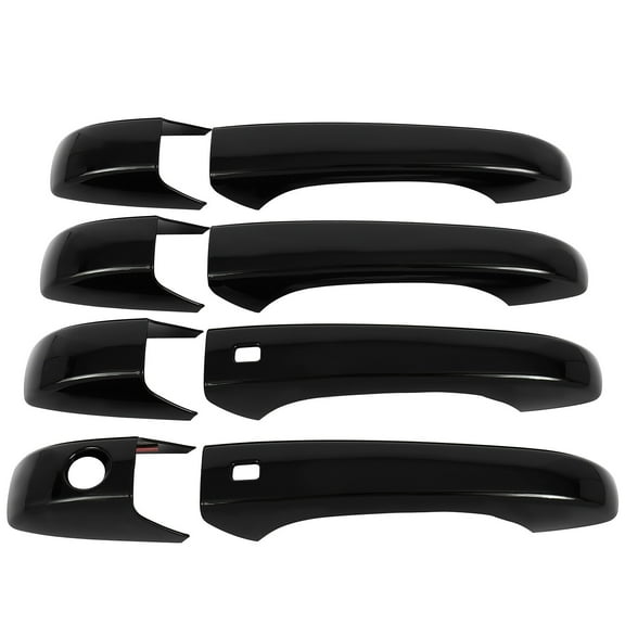cciyu Black ABS Door Handle Cover Exterior Decoration for 2011-2022 for Chrysler 300, Door Handle Cover Car Accessories(4PCS)