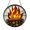 Acrylic 3.5 Inch, variant on Campfire Scene Stained Glass Suncatcher – Outdoor Window Art