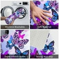 thumbnail image 4 of Vsdgher Flying Butterflies print Flannel Anti-Slip Floor Mat Comfort Mat Floor Carpet for Decor, Non-Slip, Home, Office, Laundry, Durable, 4 of 5