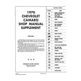 thumbnail image 2 of Detroit Iron OEM 1970 Camaro Chassis Service and Overhaul Manual Supplement to 1970 Chevrolet Chassis Service Manual, 2 of 2