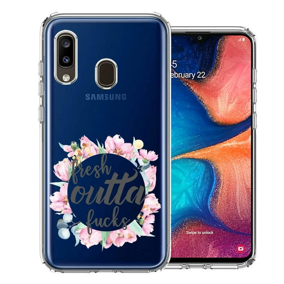 MUNDAZE For Samsung Galaxy A20 Fresh Outta Fs Design Double Layer Phone Case Cover