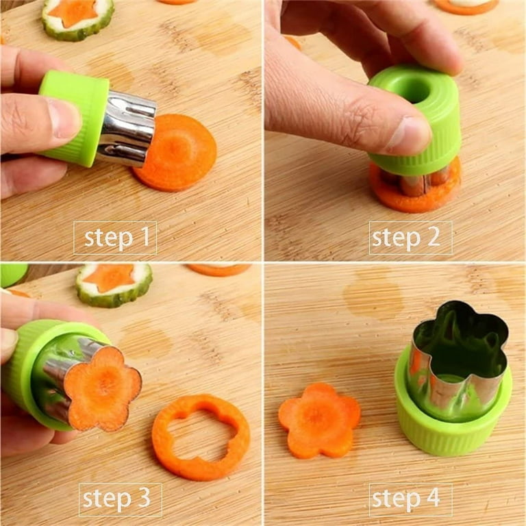  Vegetable Cutters Shapes Set, 20pcs Stainless Steel