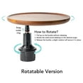thumbnail image 3 of Bandeja De Madera Para Portavasos De Coche, Estable, Giratoria De 360, Fácil Instalación, Mesa Con Bandeja Para Comer Para La Mayoría De Los Portavasos, 3 of 7