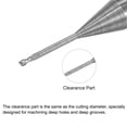 thumbnail image 3 of Uxcell 4mm Shank 0.8mm x 8mm Solid Carbide Uncoated 2 Flute Square End Mill Cutter, 3 of 6