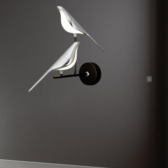 TOOYFUL Bird Wall Sconce LED Wall Light Fixtures Modern Sconces Wall Lighting Living Room Light for Wall Lamp Loft Stairs Barn Office Neutral Light