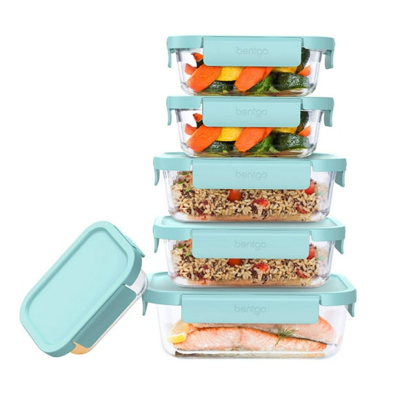 Bentgo Rangement Alimentaire en Verre, 12 Pcs