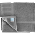 thumbnail image 6 of White Classic Luxury Bath Mat Towel Set, Absorbent Cotton Hotel Spa Shower/Bathtub Mats [Not a Bathroom Rug] 22x34, Grey/White, 2 Pack, 6 of 7