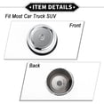 thumbnail image 5 of Unique Bargains Car Wheel Hub Center Caps 85mm 3.35" OD Center Hub Cover Scratch Resistance Plastic Chrome Silver Tone, 5 of 6