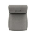 thumbnail image 2 of Weston Home Landen Linen Keyhole Counter Height Stool, Set of 2, Gray, 2 of 6