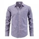 thumbnail image 1 of Blusa y camisa de manga larga con cuello vuelto para hombre, blusa informal a la moda con botones, cómoda y de manga larga con cuello vuelto, blusa de poliéster para hombre., 1 of 5