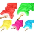 thumbnail image 3 of Trayknick Éventails de Danse Durables 5 Couleurs Mains Droites Rivets Fixes Voiles de Danse Rouge, 3 of 10