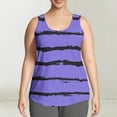 thumbnail image 2 of Ruimatai Women's Plus Size Casual Printed Tank Top Round Neck Loose Fit Stylish Floral Summer Cami for Everyday Comfort, 2 of 7