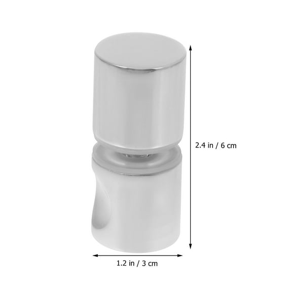 FONDOTIN 1pc Bathroom Shower Door Handle Knob Silver Accessory For Doors Homes Offices Cabinets And Wardrobes