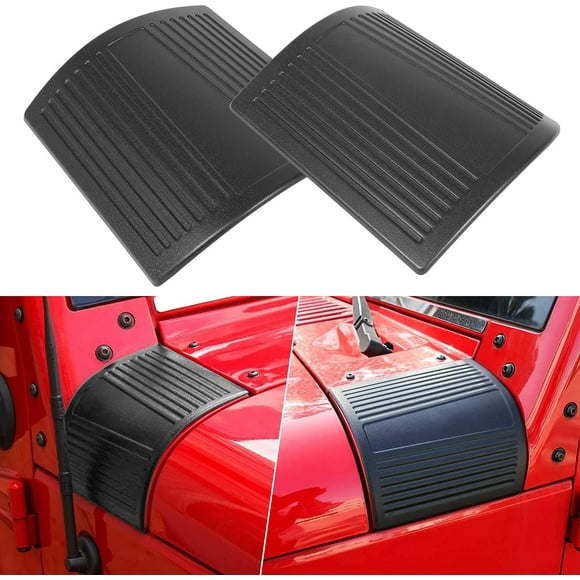 Couvercle Extérieur de Capot de Protection de Corps Noir Garniture Accessoires Extérieurs pour 2007-2018 Jeep Wrangler JK JKU Illimité
