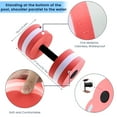 thumbnail image 2 of Water Dumbbells, Exercise Dumbell Water Aerobic Exercise Foam Dumbbells Pool Resistance Water Fitness Equipment, 2 of 5