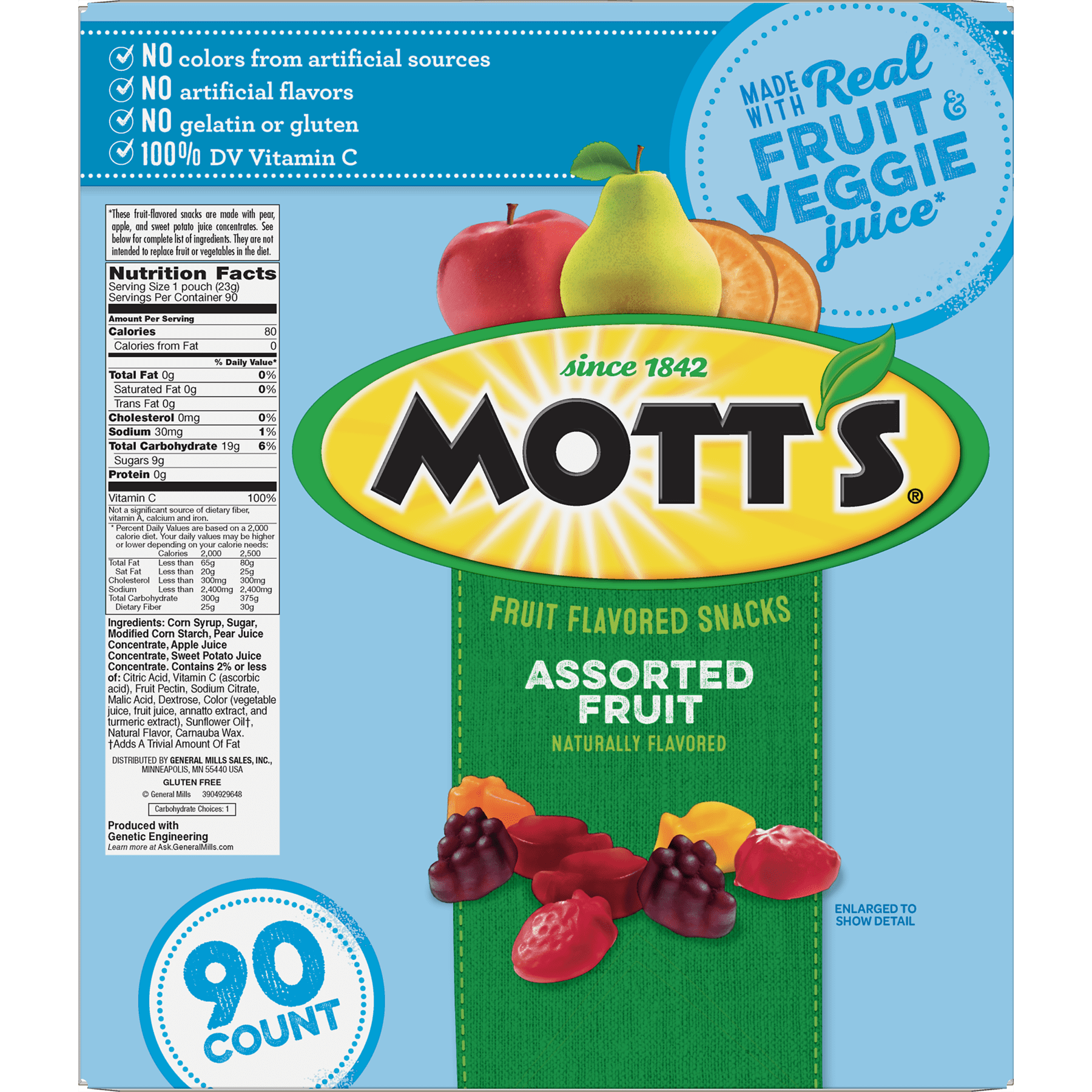 Motts Assorted Fruit Snacks Nutrition Facts – Runners High Nutrition