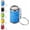 Blue, variant on Mini Coin Holder Keychain, 2-in-1 Portable Loose Change Storage Container with Snap Closure, EDC Pocket Coin Organizer