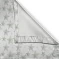 thumbnail image 3 of Ambesonne Grey Design Kitchen Curtains, Overlapped Stars Art, 55"x39", Pearl and White, 3 of 3