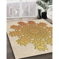 thumbnail image 3 of Ahgly Company Machine Washable Indoor Rectangle Transitional Brown Gold Area Rugs, 4' x 6', 3 of 7