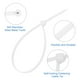 thumbnail image 3 of Uxcell 100Pcs Bridas de Montaje de 6 Pulgadas, Bridas de Nylon, Blancas, 3 of 6