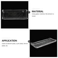 thumbnail image 4 of Eeristq 1Pc Transparent Glass Food Serving Plate Japanese Food Tray Oblong Plate, 4 of 11